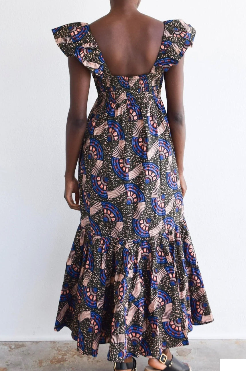 Final Sale-Isabelle Dress in Multi Print