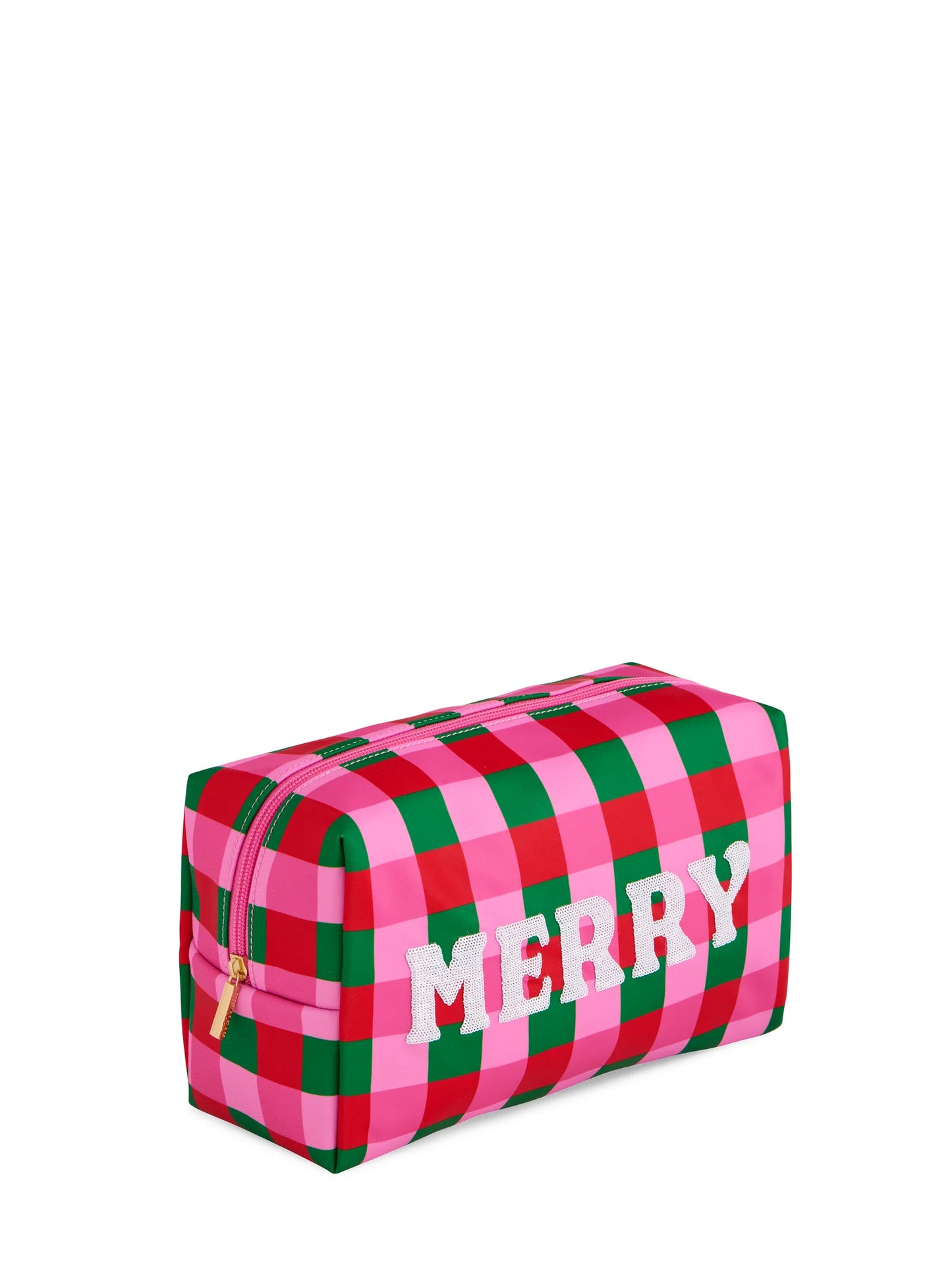 Merry Checkered Pouch