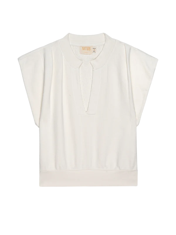 Lenon Crewneck Sweatshirt in Porcelain