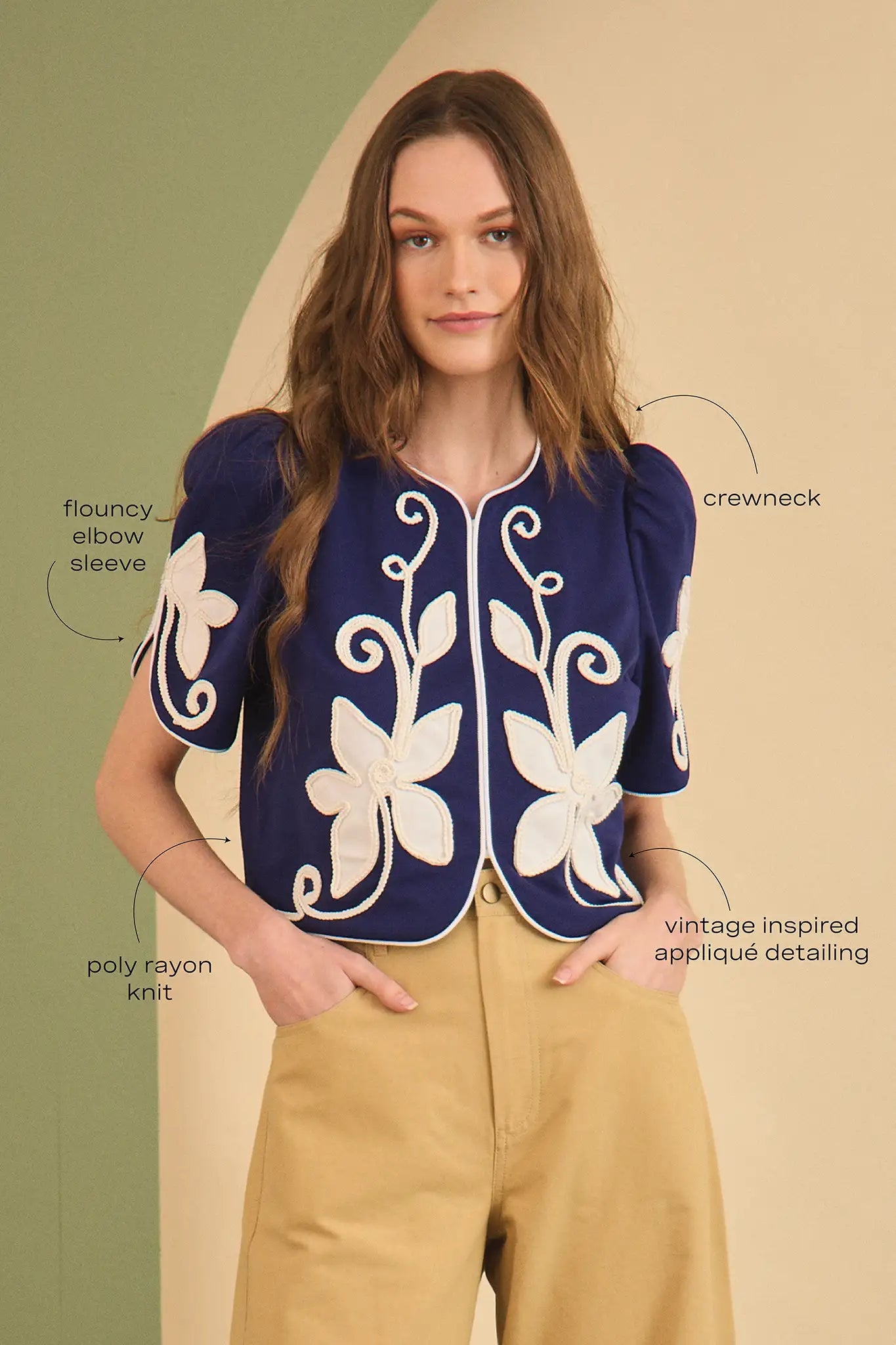 Beeson Top in Navy