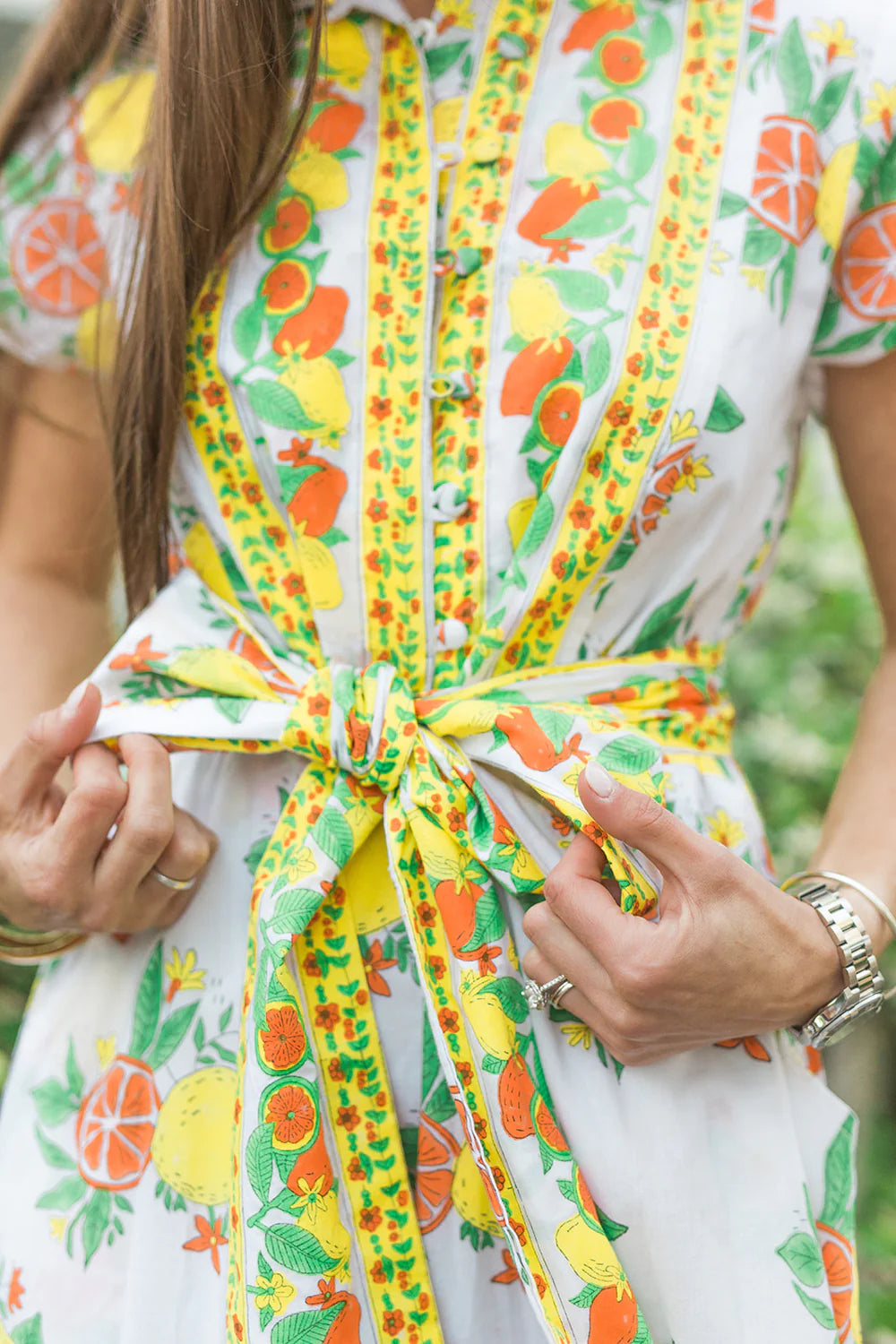 Folly Long Dress in Zesty
