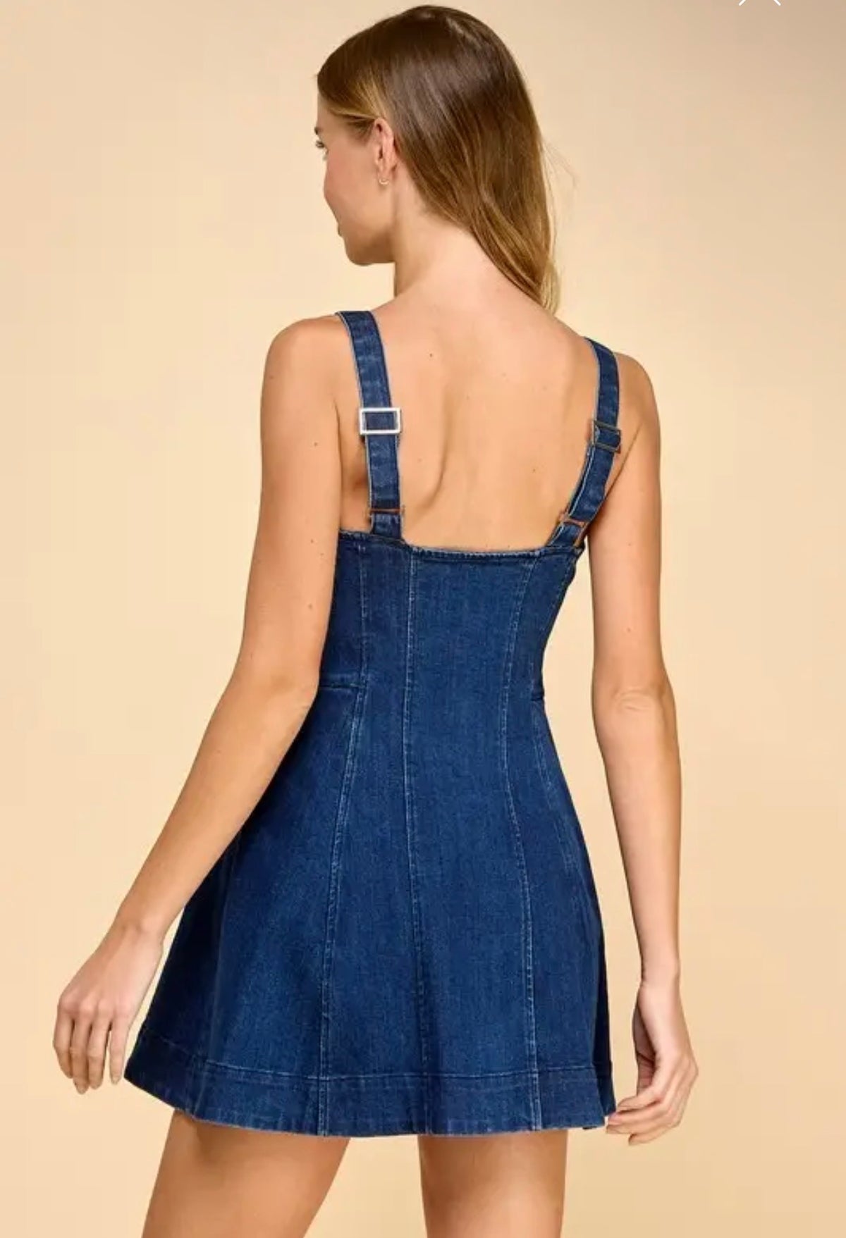 Melody Denim Button Down Shift Dress