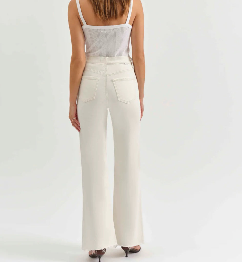 Far Out Wide Leg in Cream
