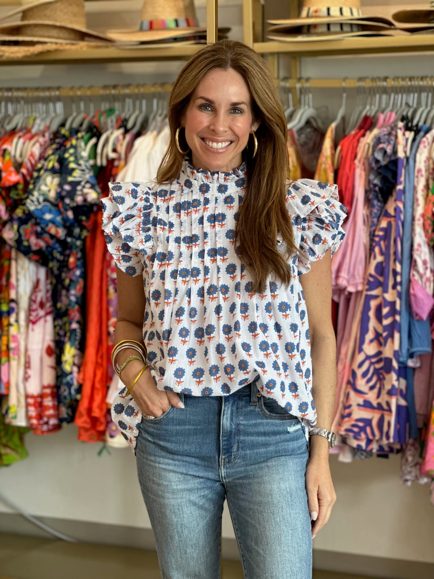 Jasmine Blouse in Amalfi