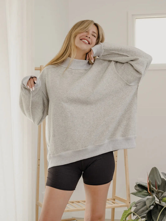 Hogs Reversible Sweatshirt in Gray