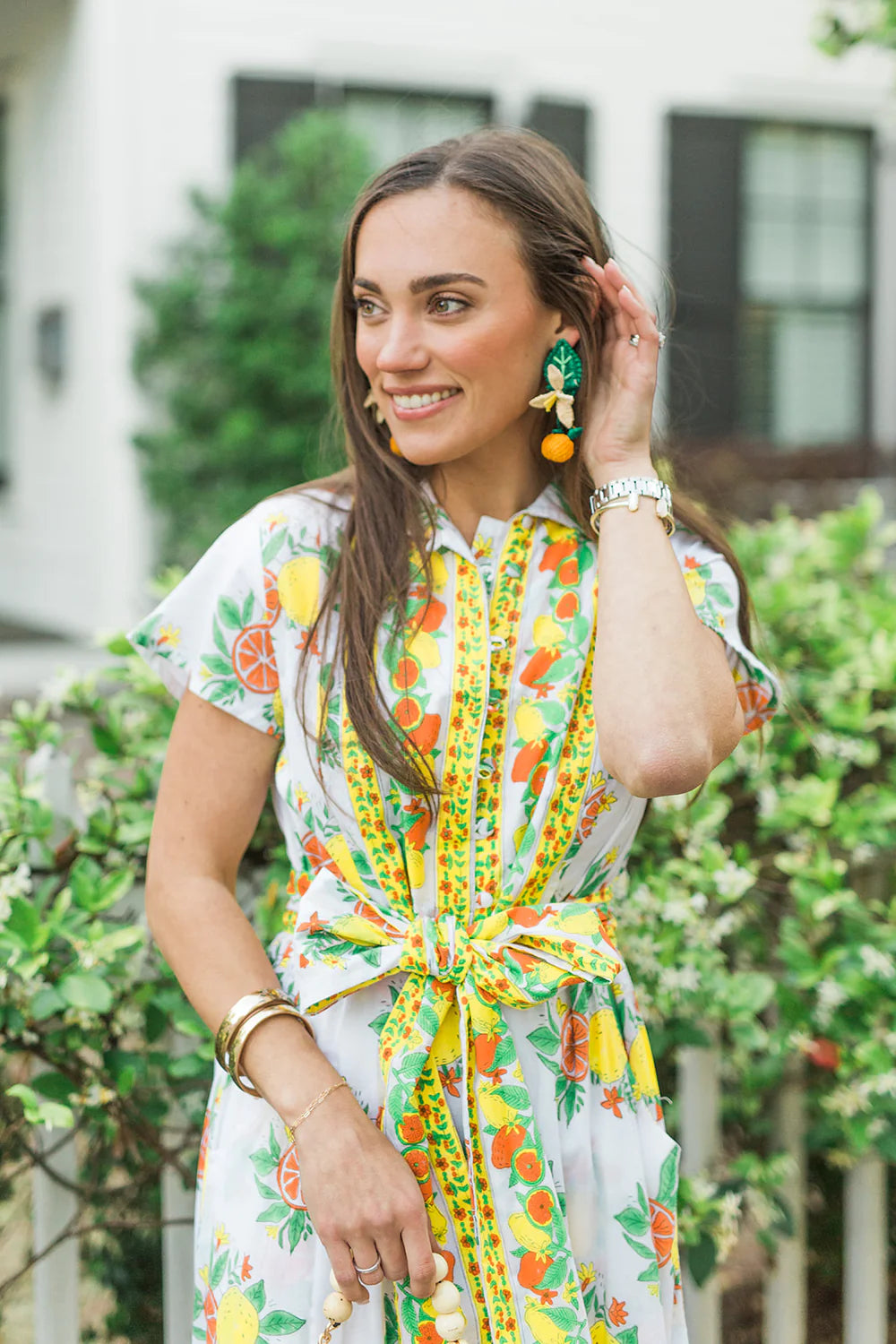 Folly Long Dress in Zesty