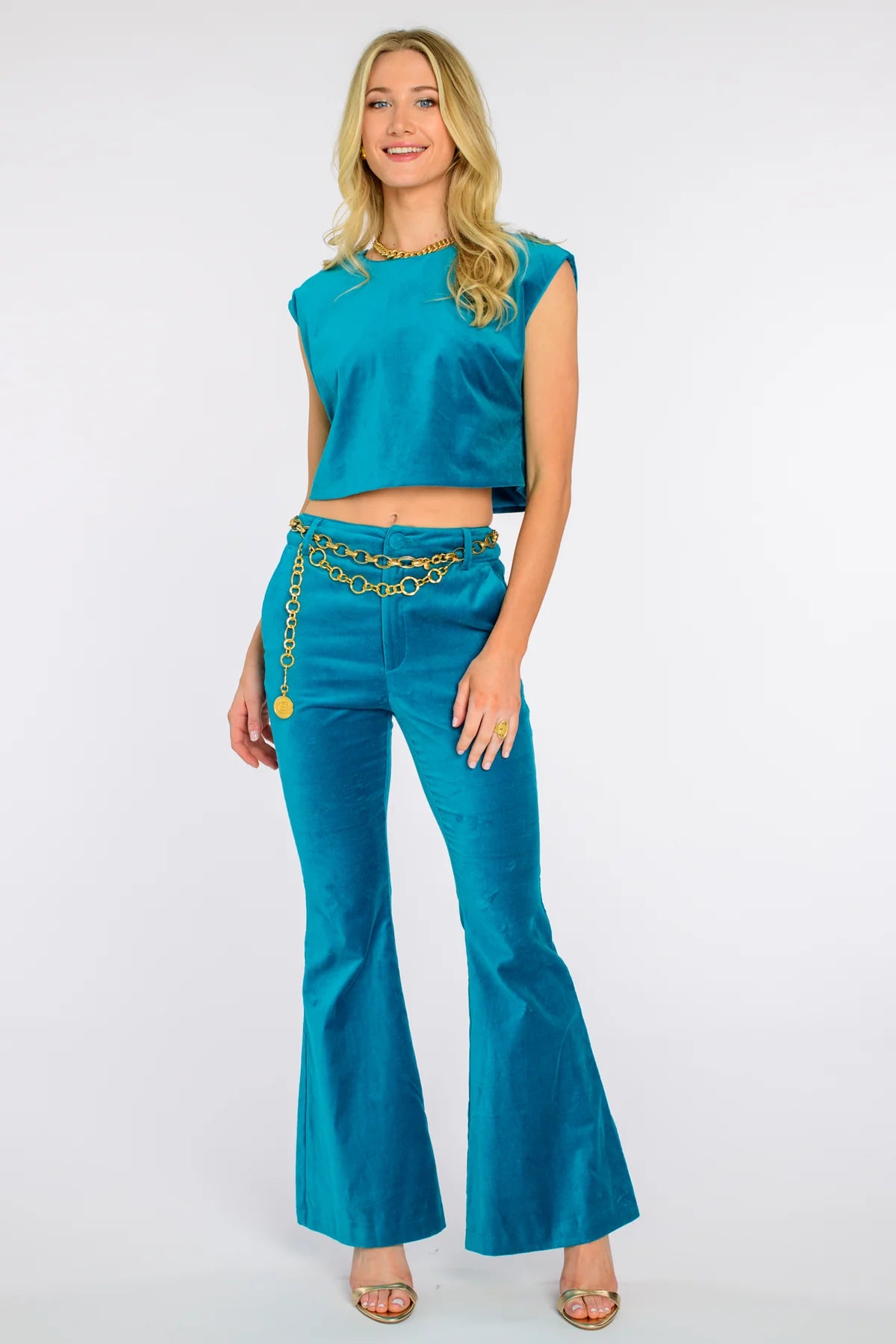 Tilda Pants in Turquoise