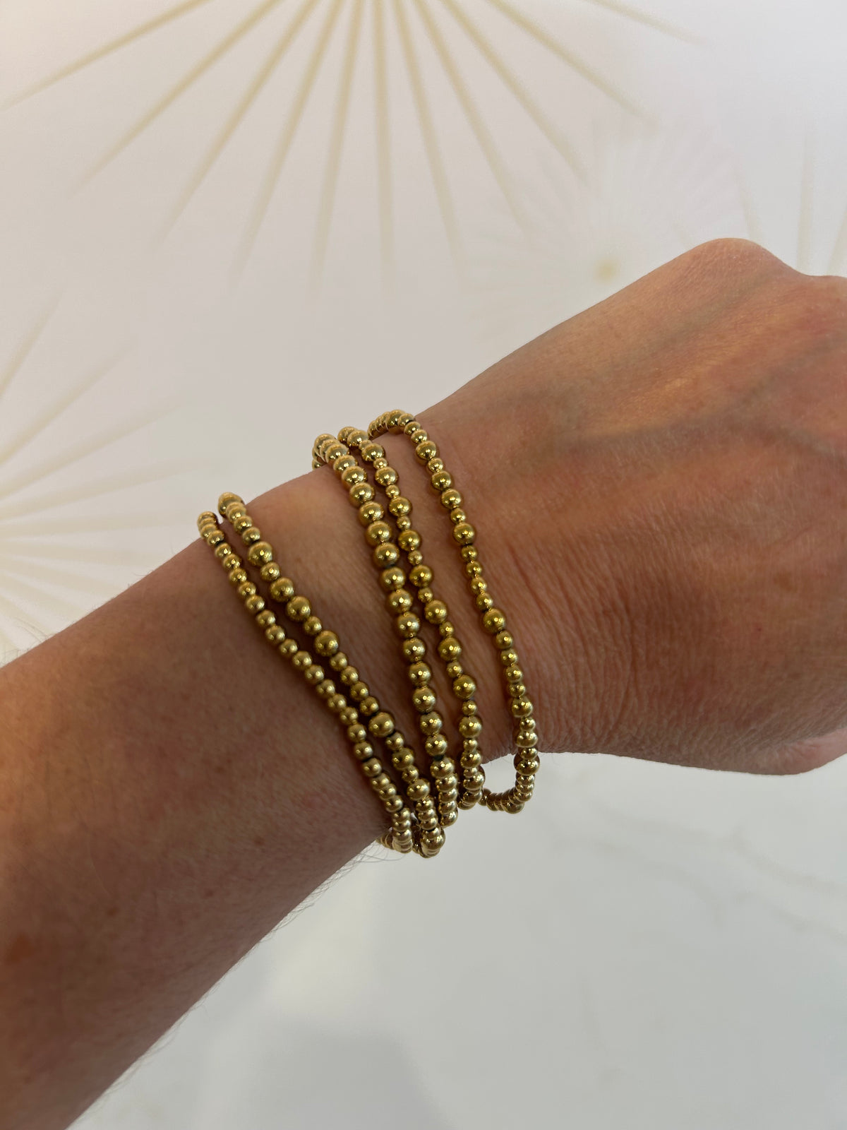 Stackable Gold Bracelet Set