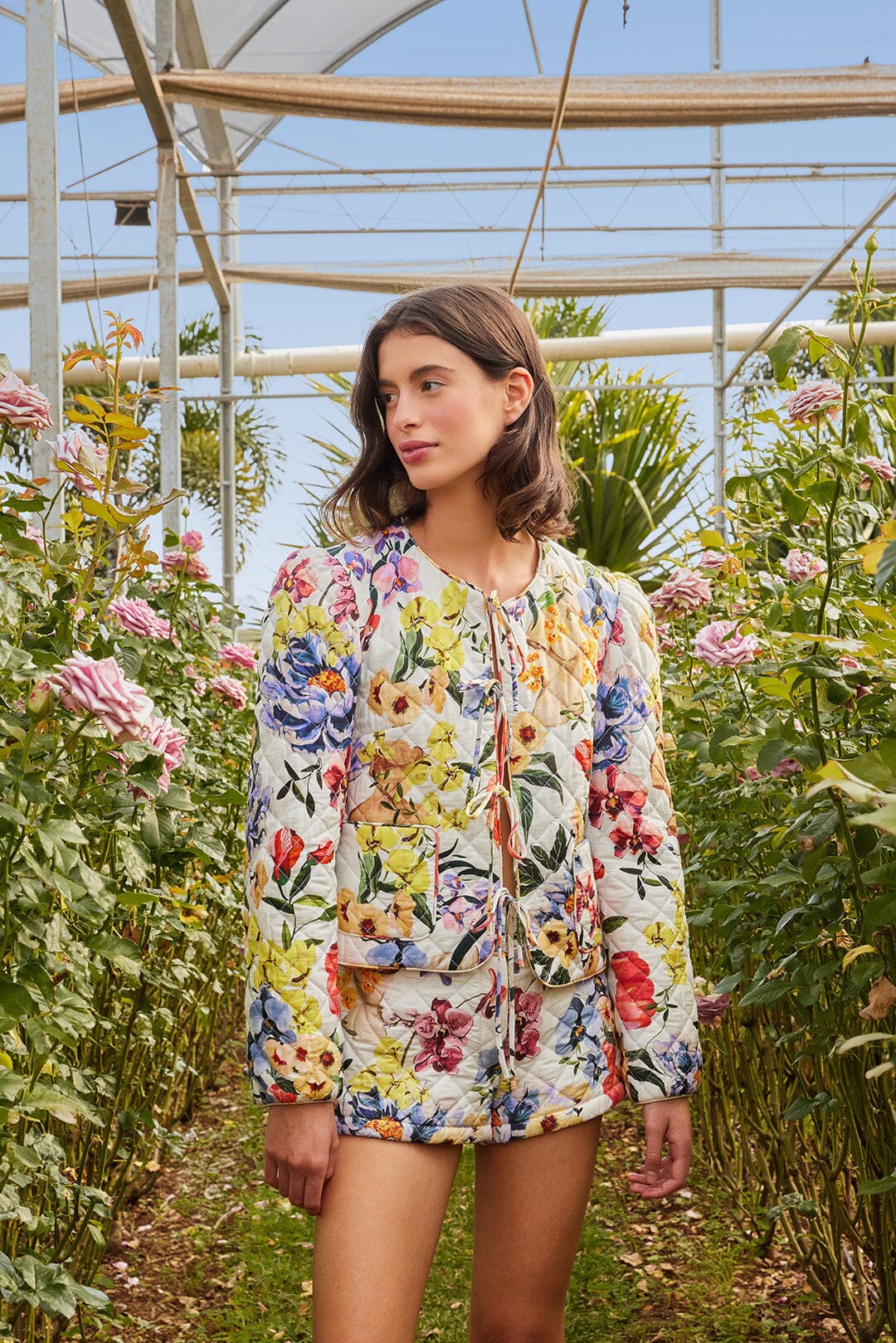 Greek Garden Off White Coat