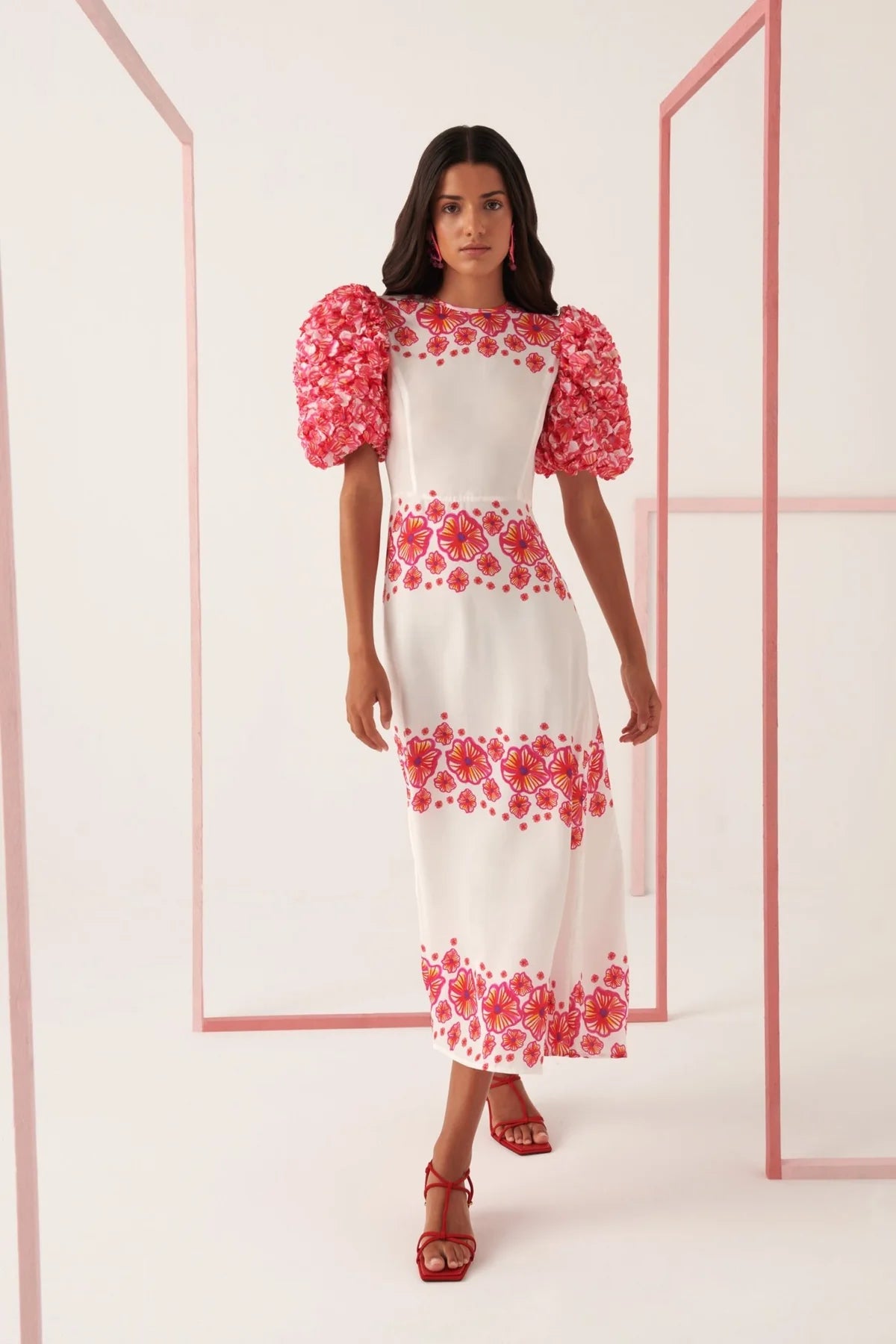 FINAL SALE NATURA FLORAL DRESS