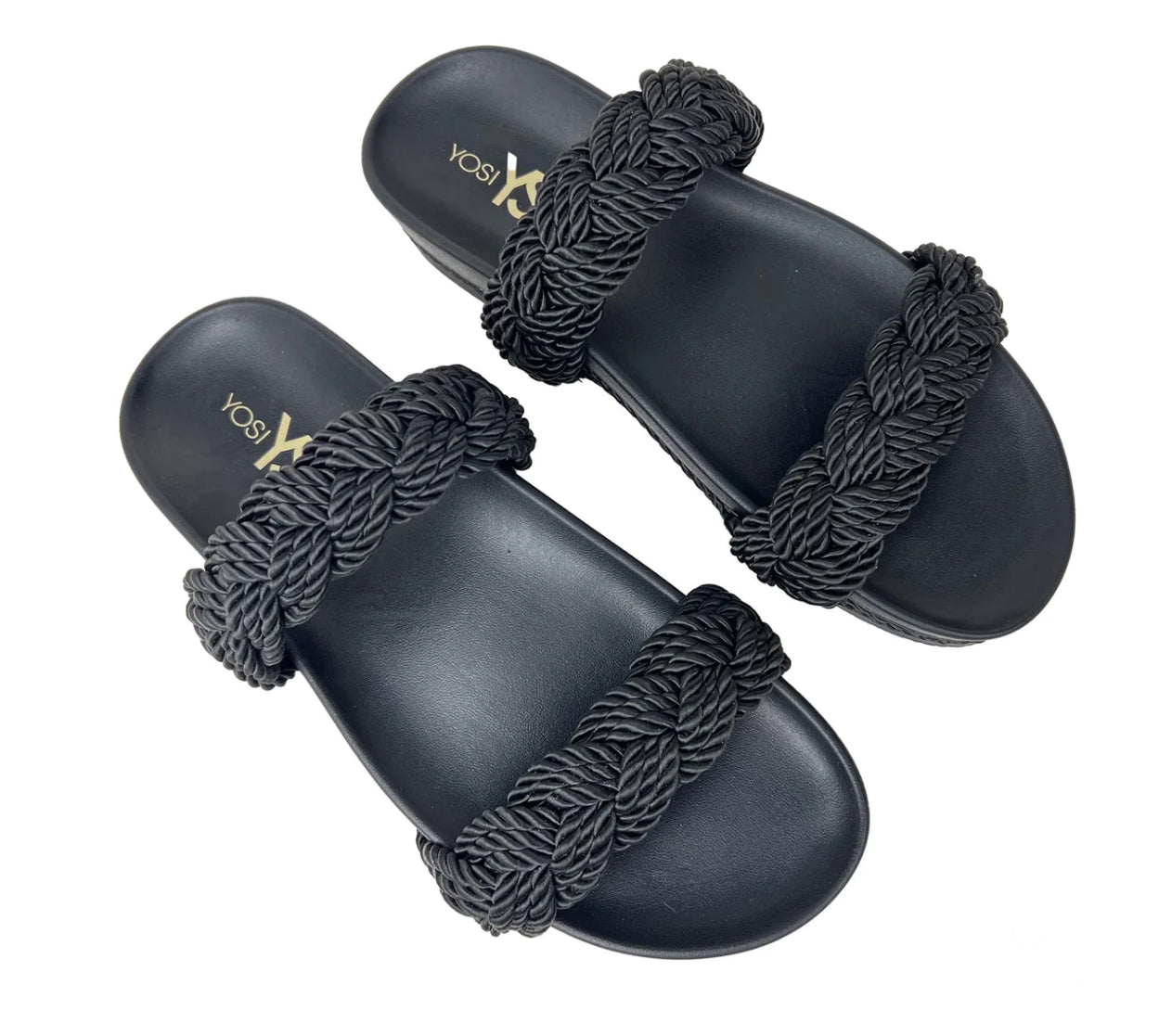 FINAL SALE Michelle Braided Sandal in Black