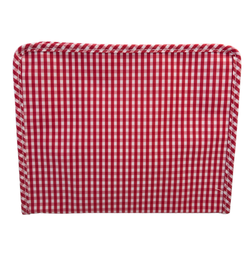 Roadie Large Gingham Red Bag