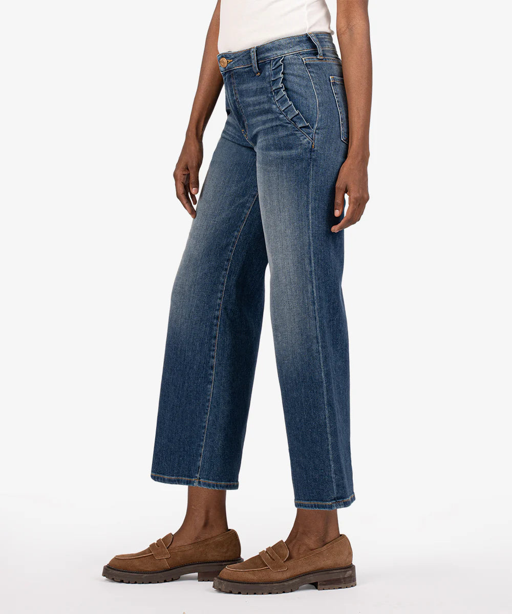 FINAL SALE Meg High Rise Ankle Flare in Superb