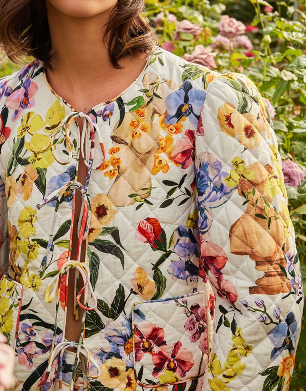 FINAL SALE Greek Garden Off White Coat