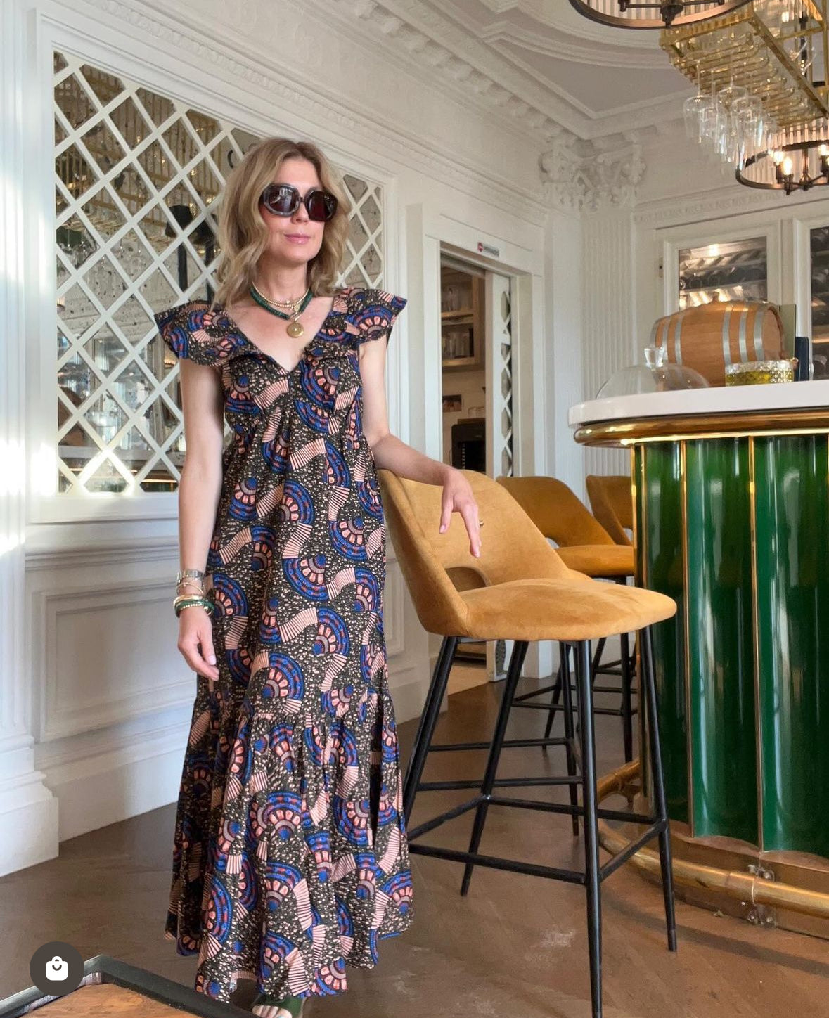 Final Sale-Isabelle Dress in Multi Print
