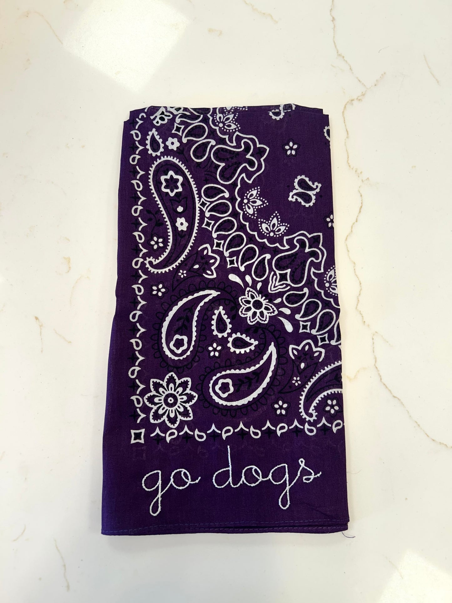 Go Dogs Purple Bandana
