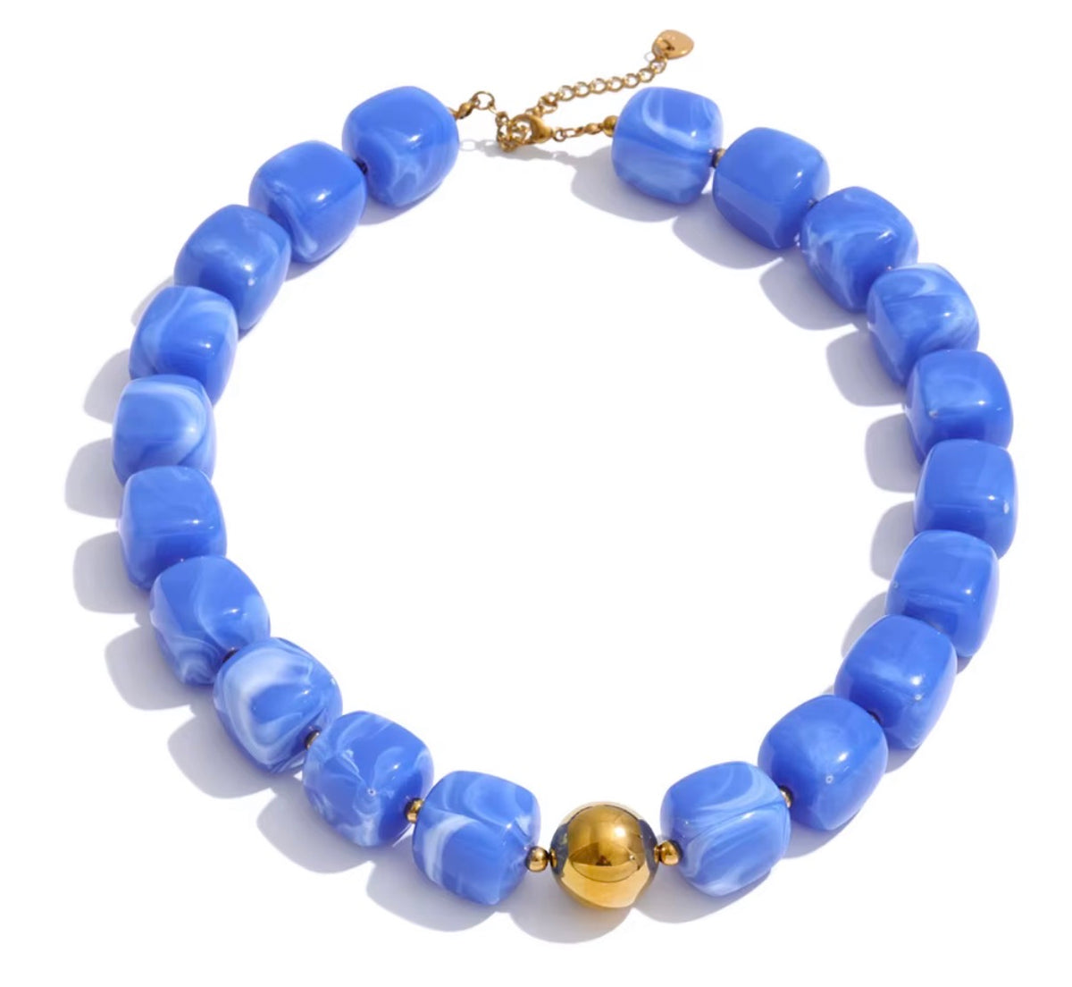 Blue Beaded Necklace
