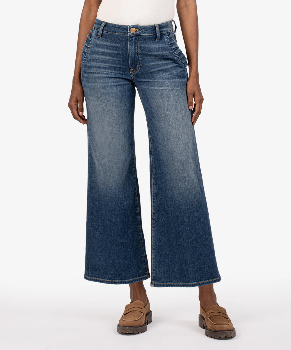 FINAL SALE Meg High Rise Ankle Flare in Superb
