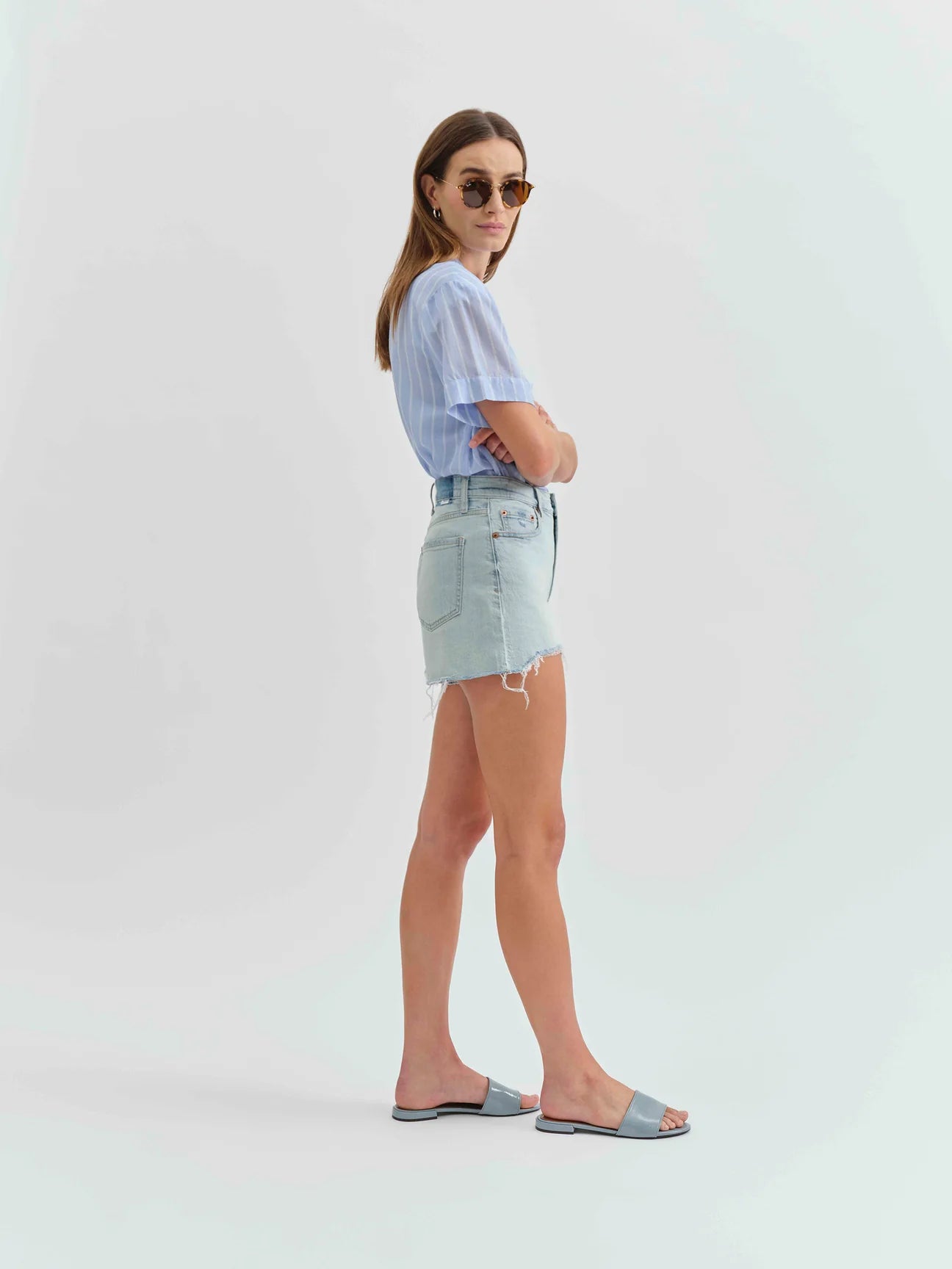 Troublemaker High Rise Short in Gifted Vintage