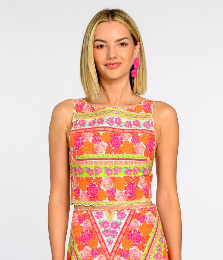 Billy Top in Rosebud Ribbon Stripe