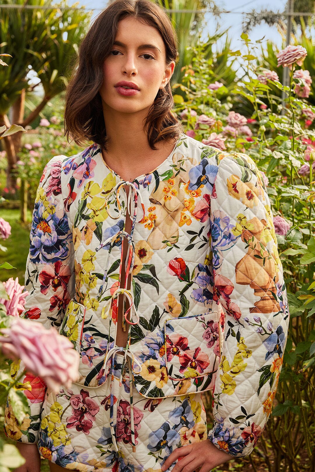 Greek Garden Off White Coat