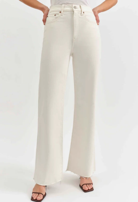 Far Out Wide Leg in Cream
