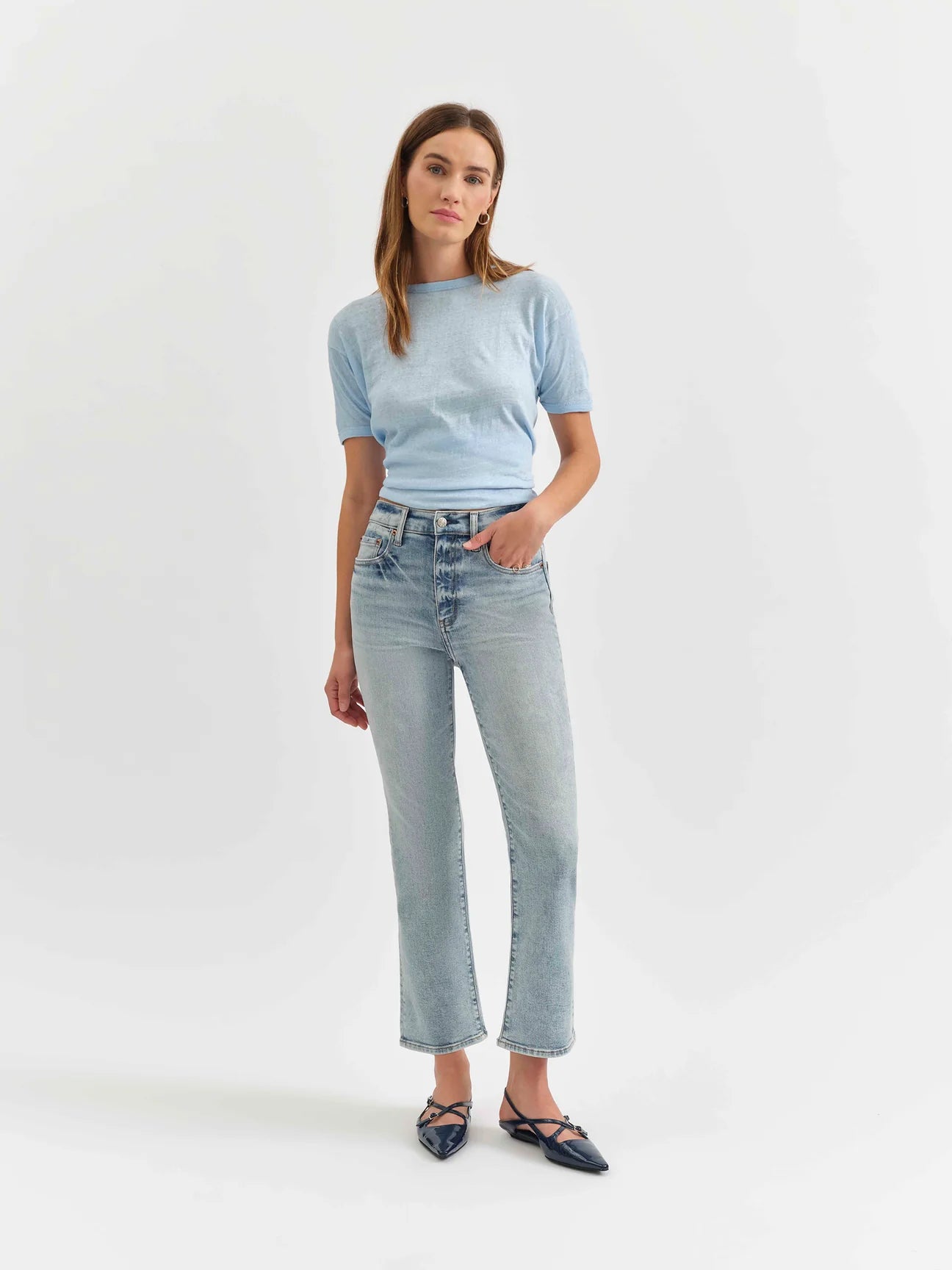 Shy Girl Crop Flare in Shy Girl crop flare in Miracle
