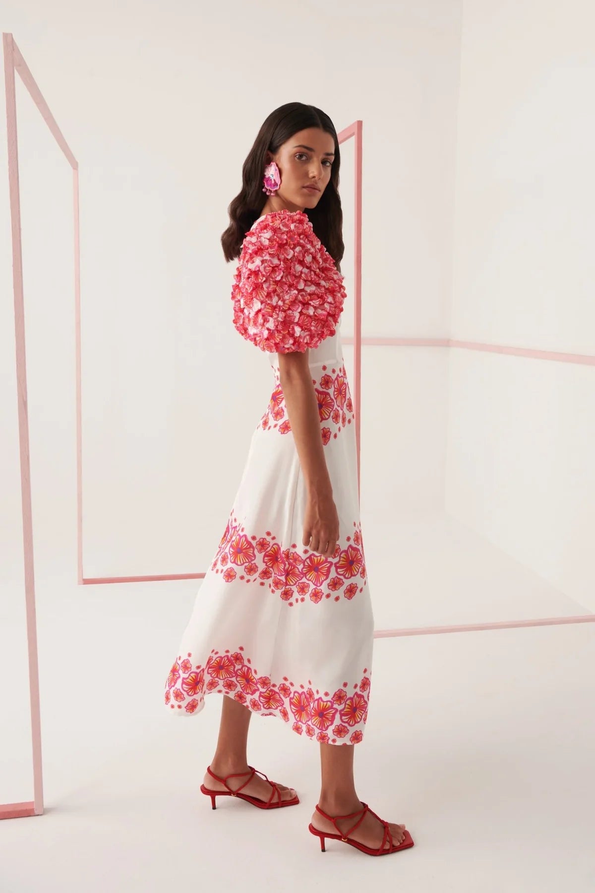FINAL SALE NATURA FLORAL DRESS
