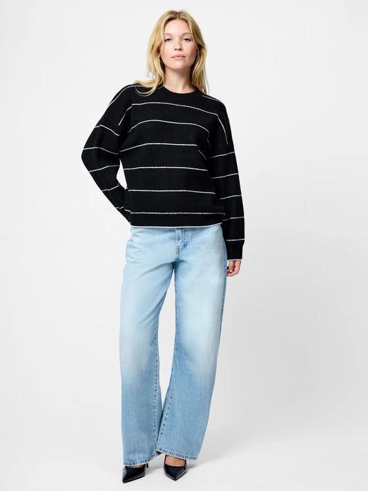 Riddley Knit Stripe in Black