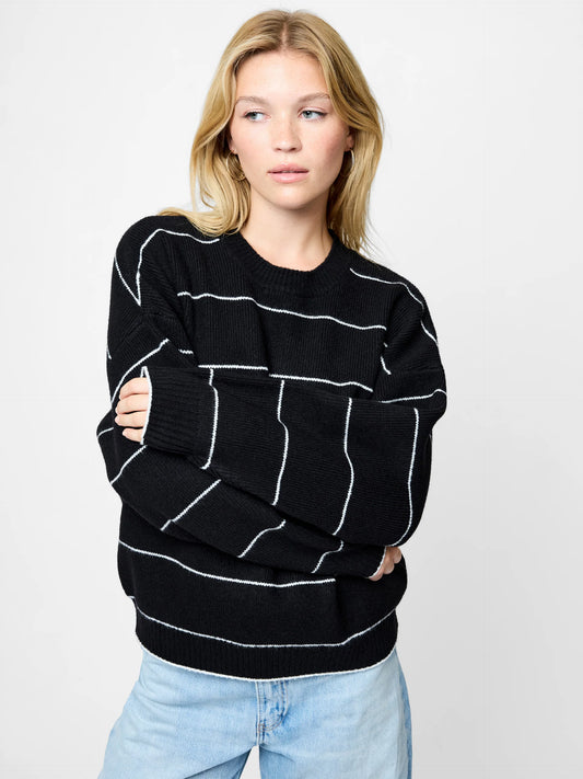 Riddley Knit Stripe in Black