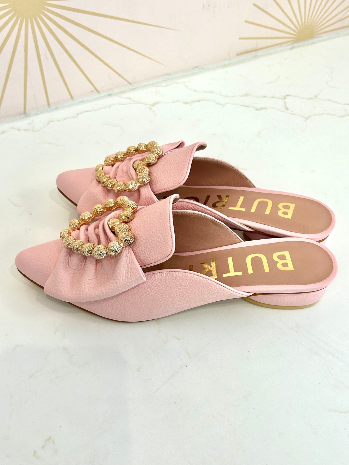 FINAL SALE Fanny Mule in Pink