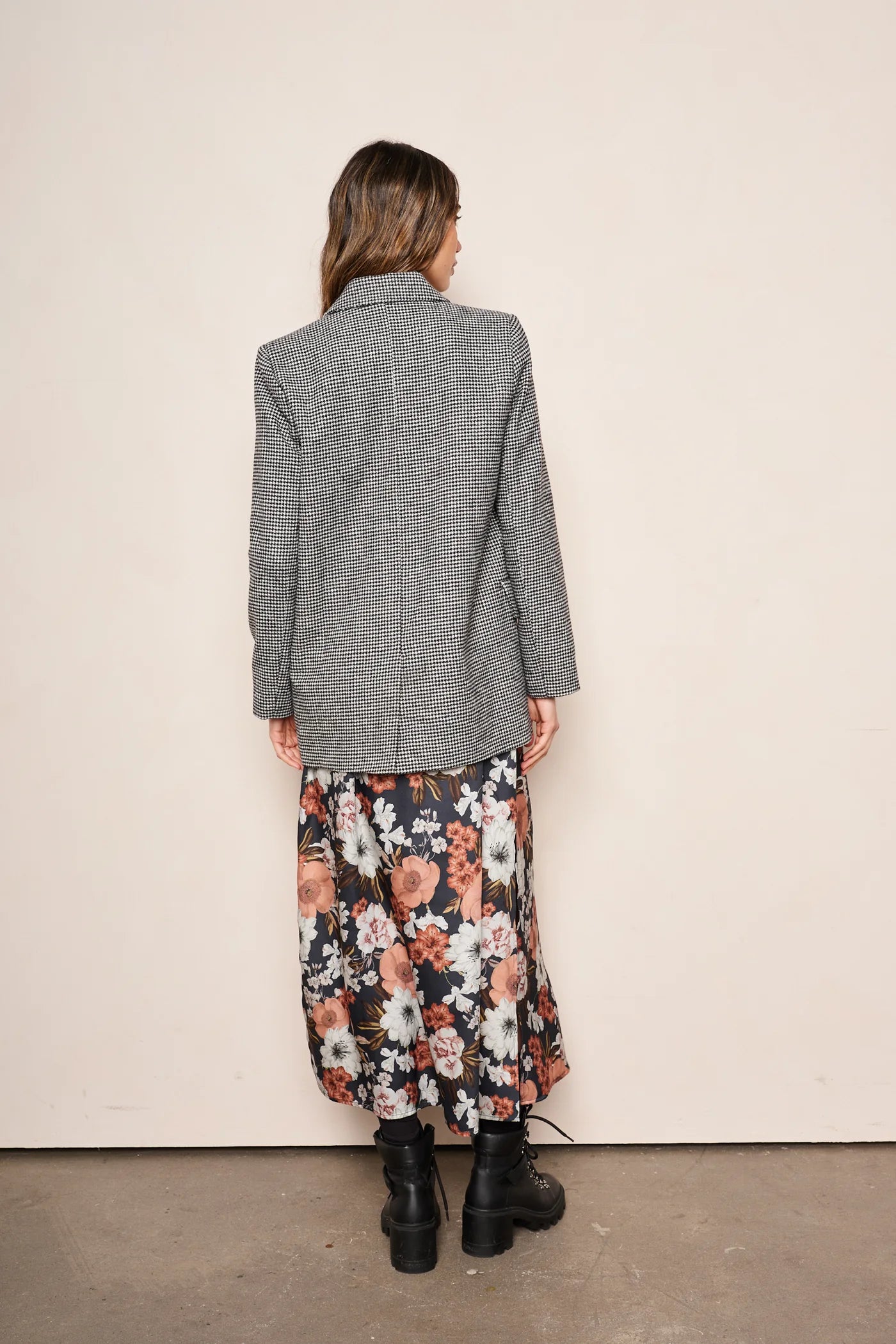 FINAL SALE Anthony Jacket in Black/White Herring