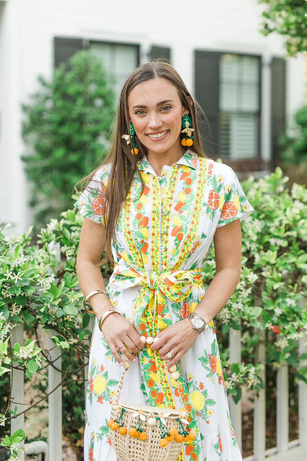 Folly Long Dress in Zesty
