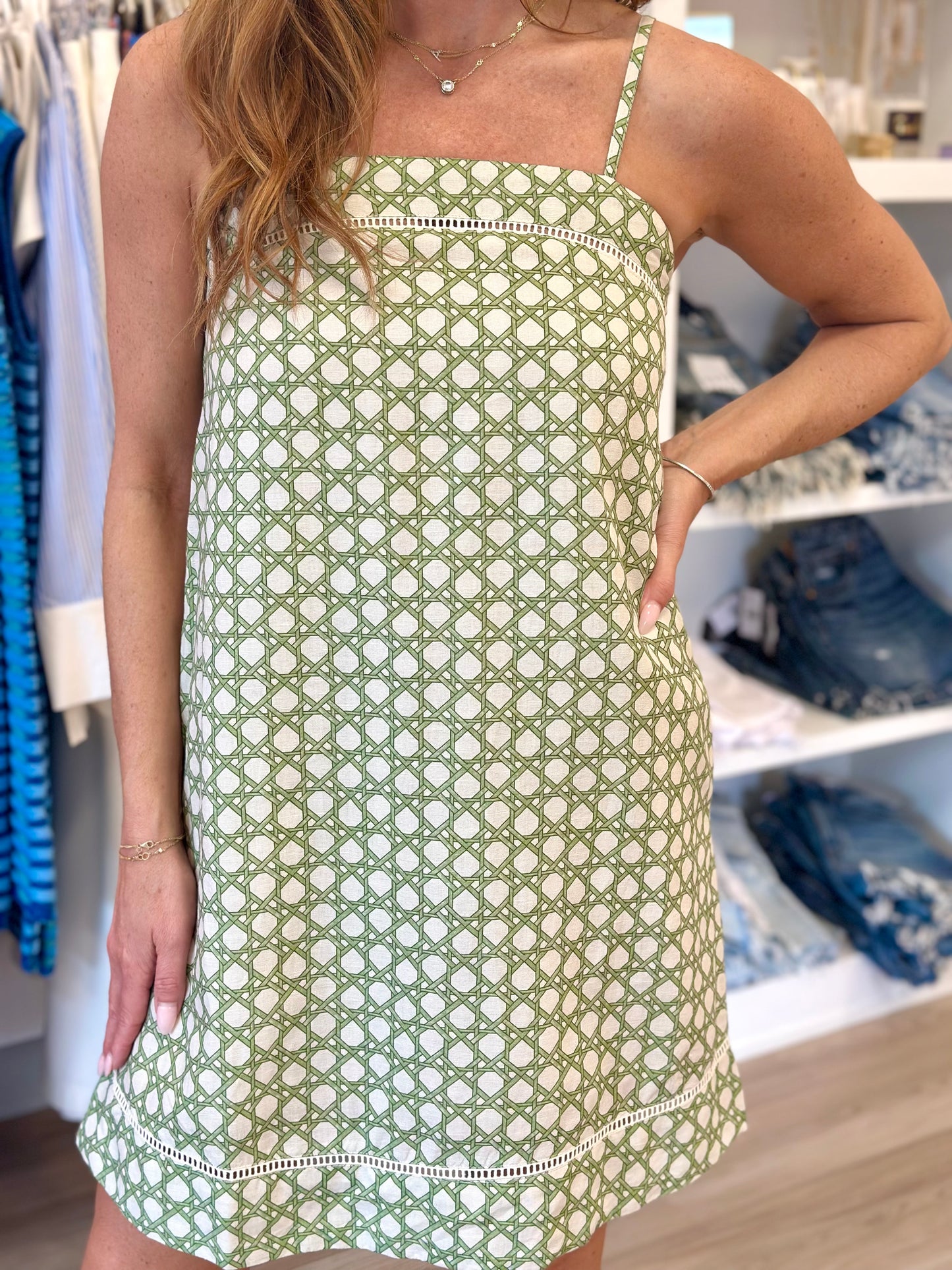 FINAL SALE Leah Dress in Trellis