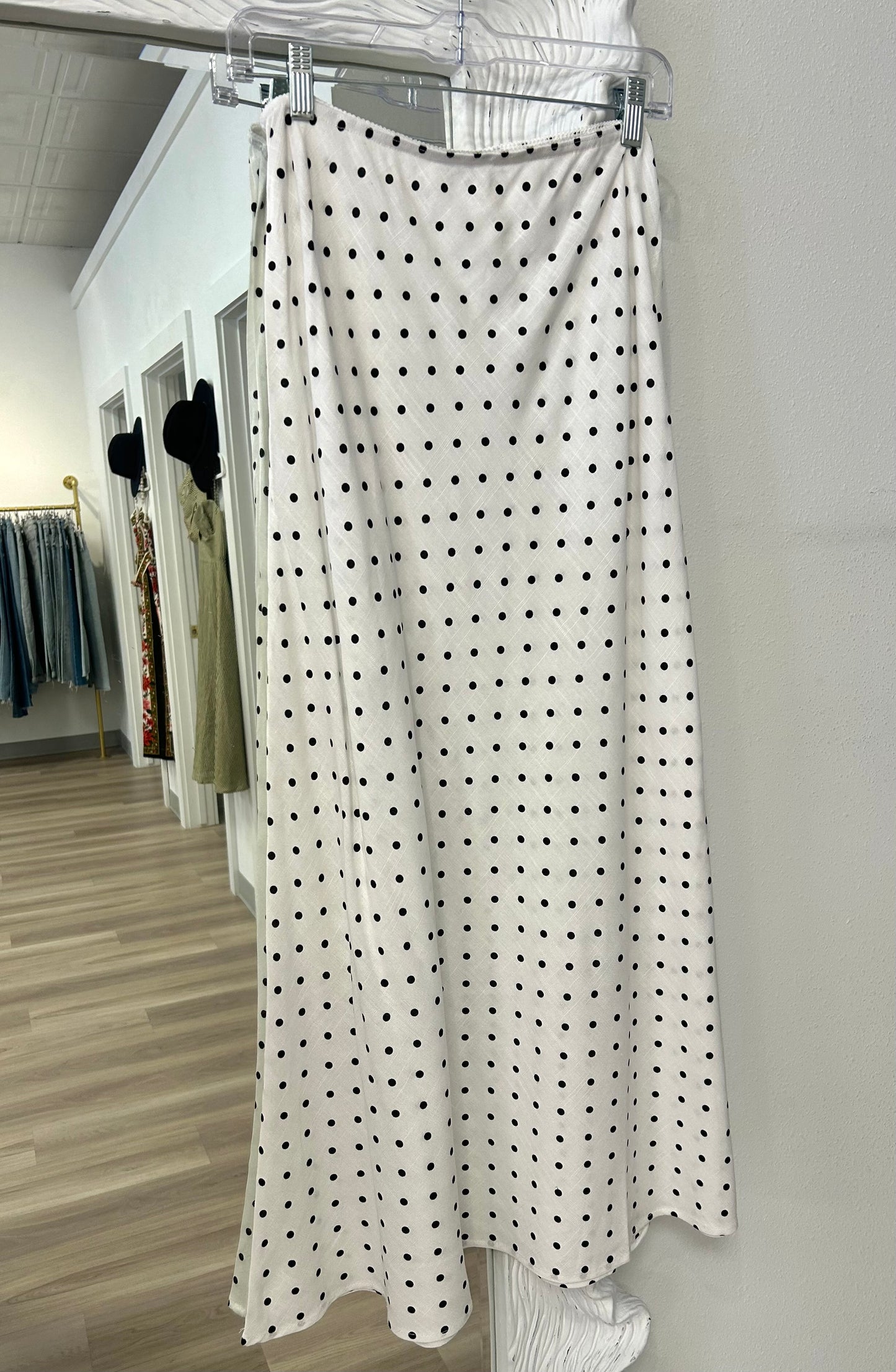 Polka Dot Maxi Skirt