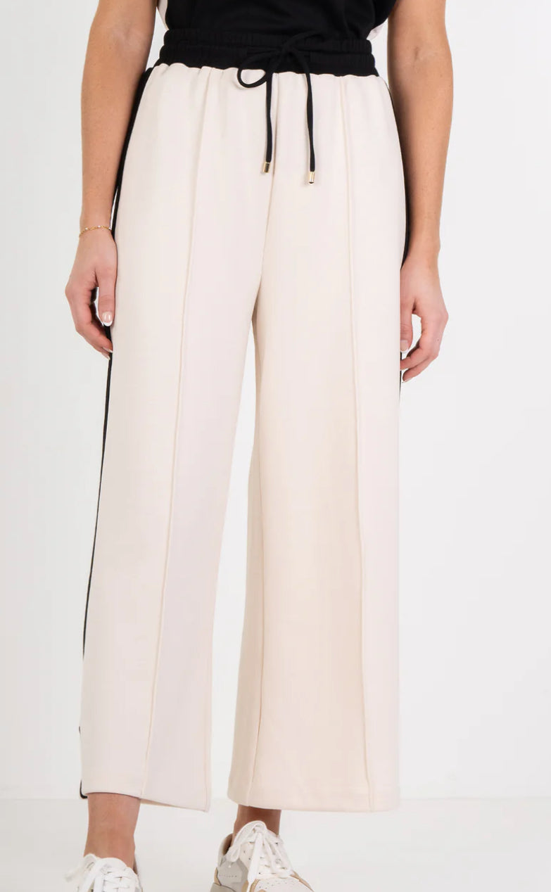 Teddy Crop Pant in Black Sand
