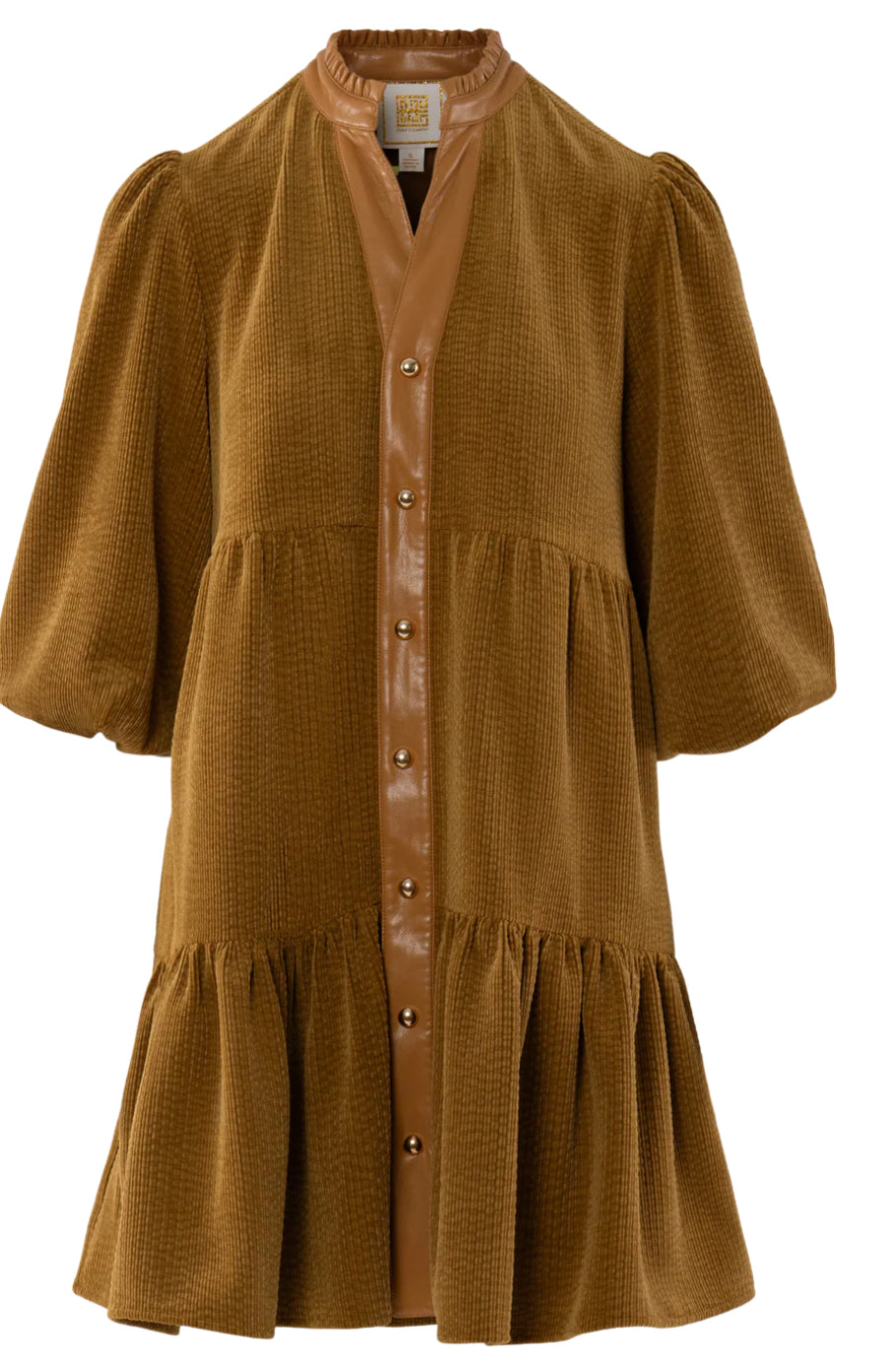Sadie Dress in Tapenade Corduroy