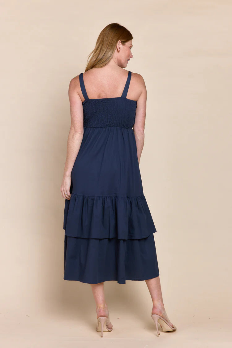Fabiana Dress in Navy