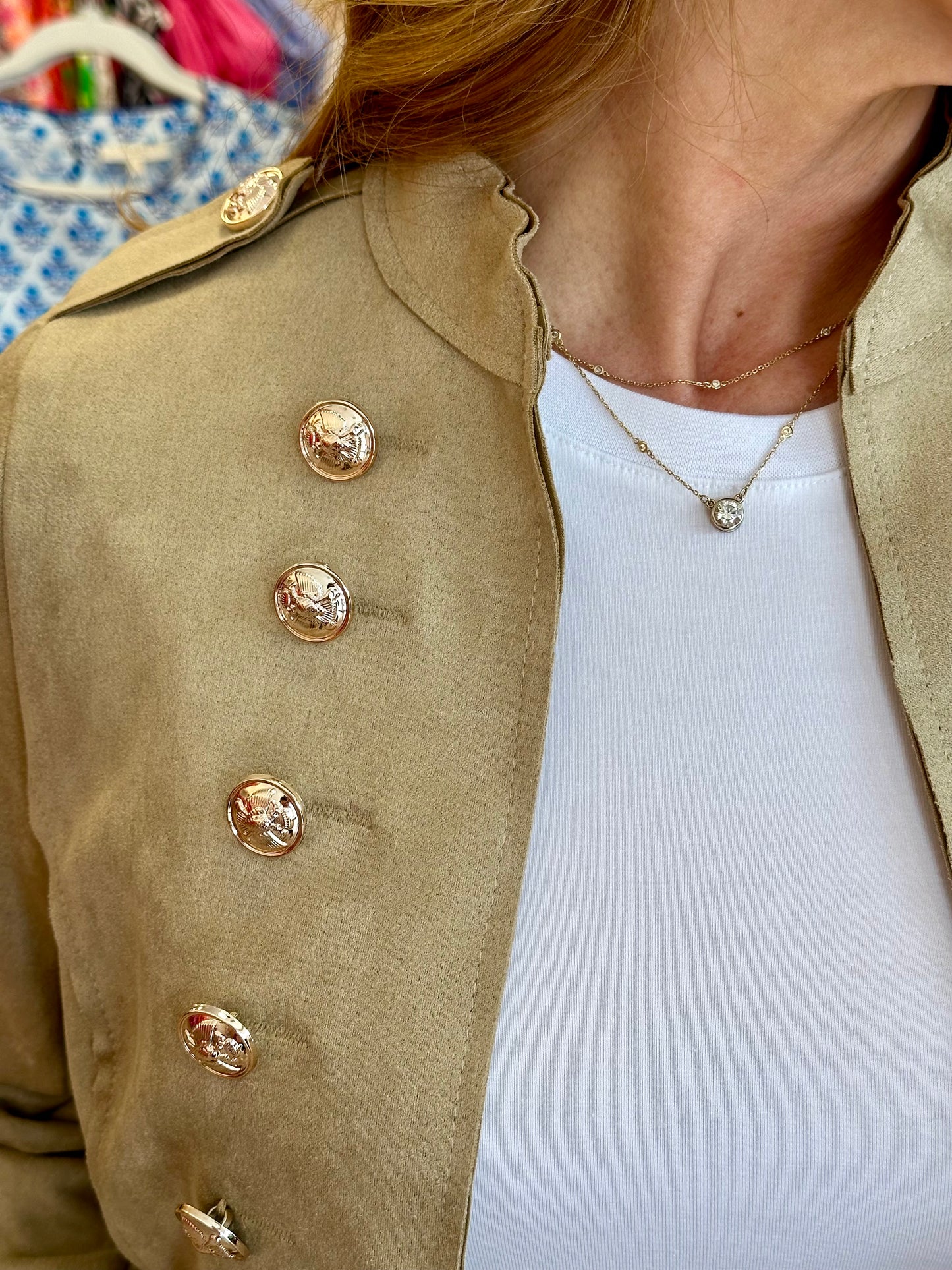 Khaki Jacket w/Gold Buttons