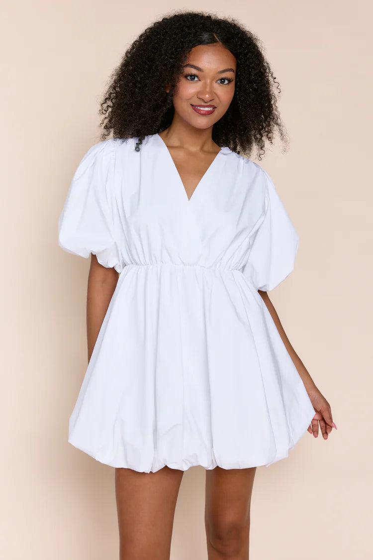 Liliane Bubble Dress in White
