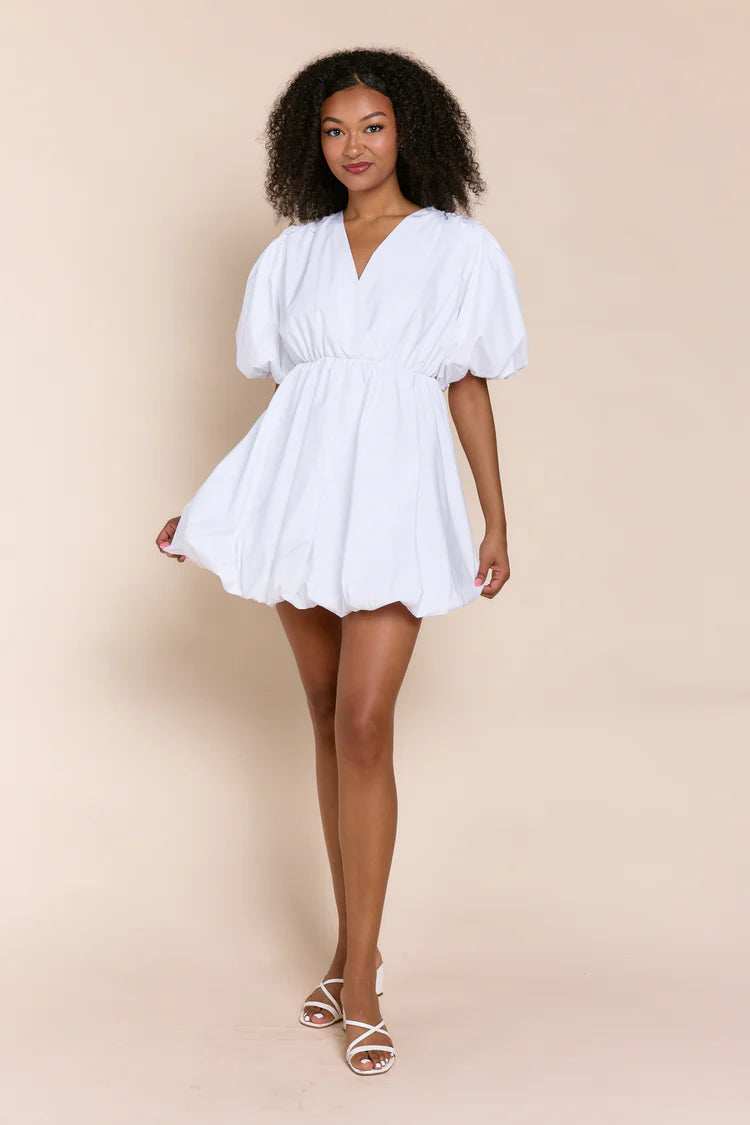 Liliane Bubble Dress in White