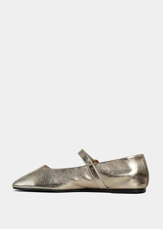 Annabelle Gold Ballet Flats