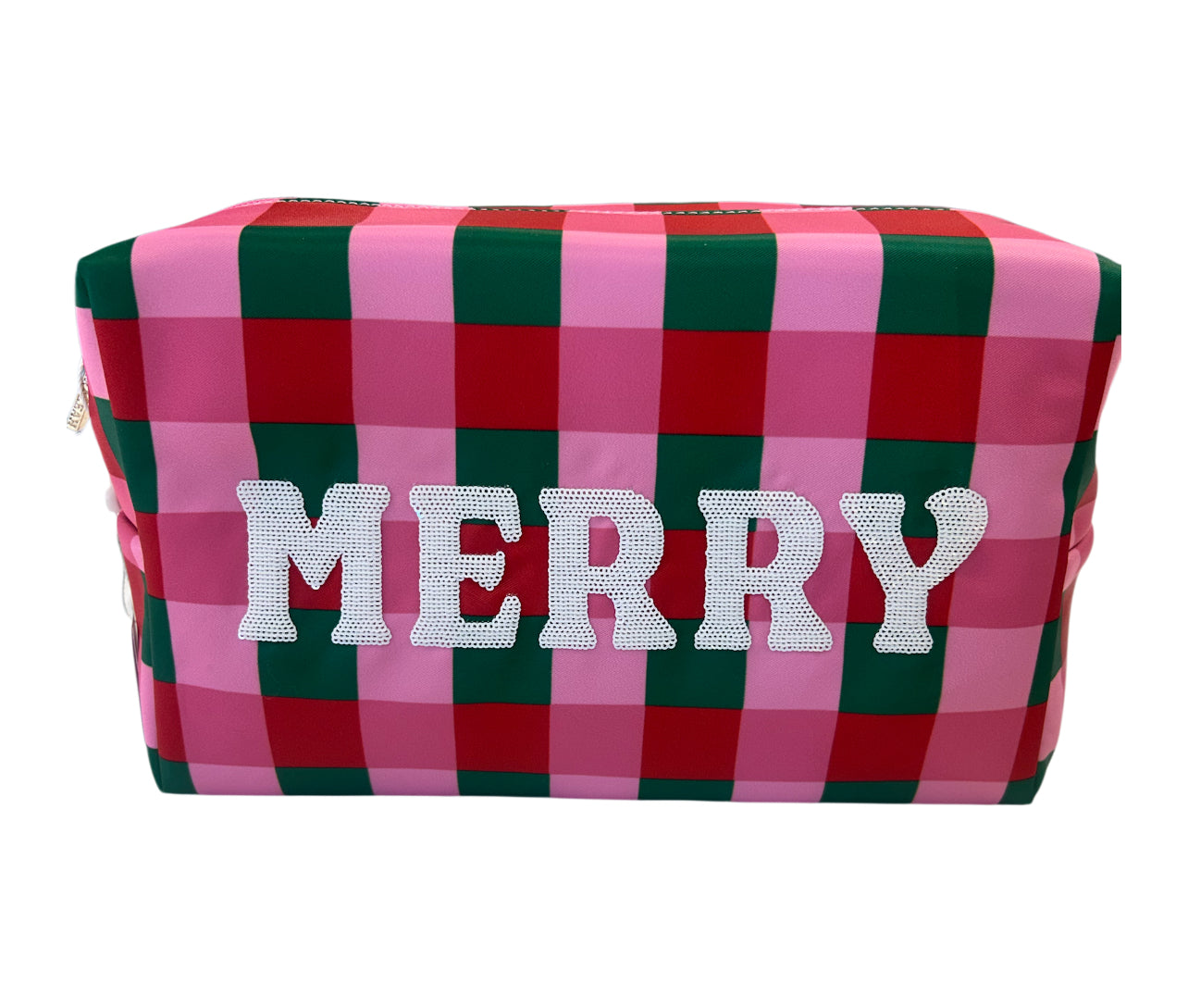 Merry Checkered Pouch
