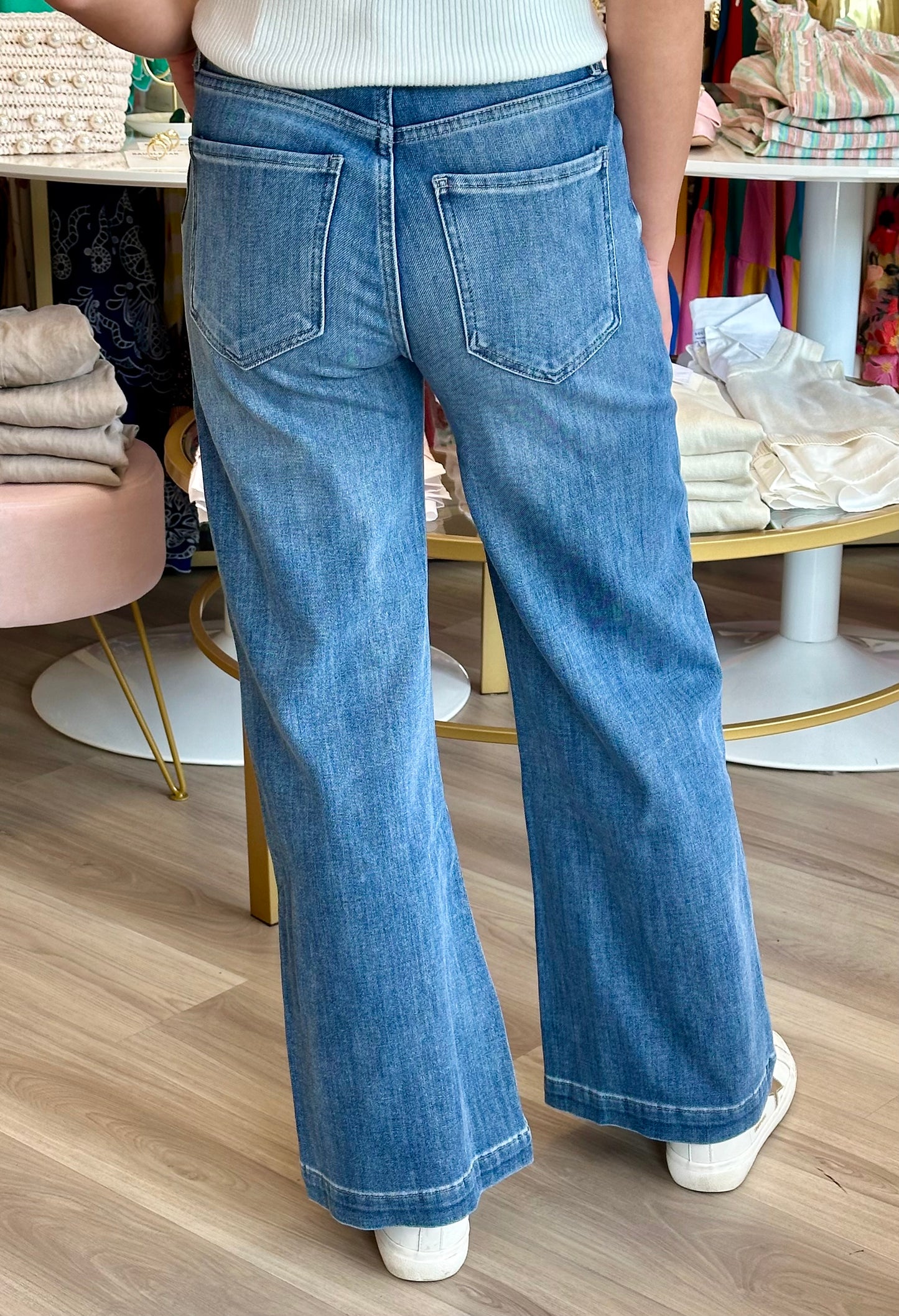 Meg High Rise Wide Leg in Lovers