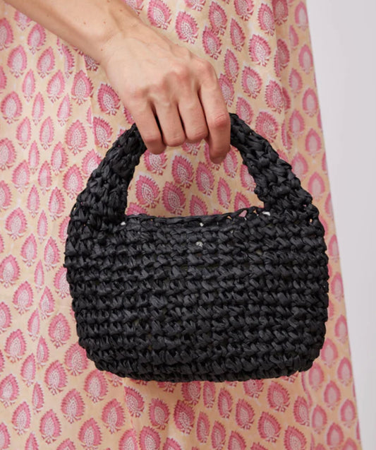 FINAL SALE Micro Slouch Bag in Black