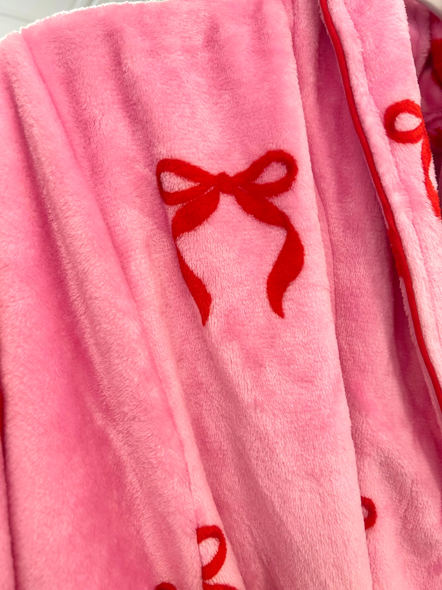 Plush Bow Robe
