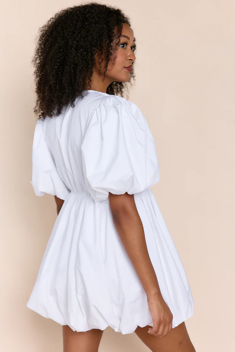 Liliane Bubble Dress in White