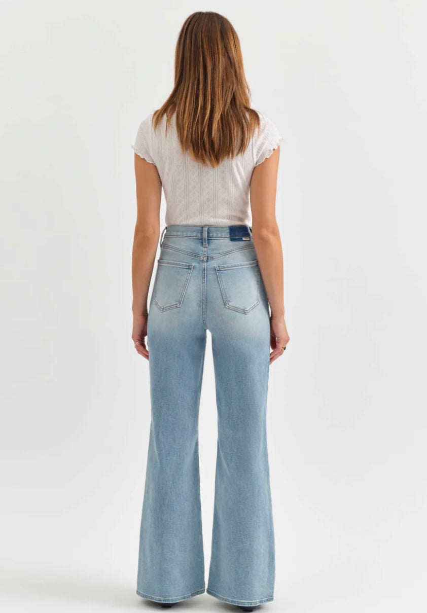 FAR OUT HIGH RISE WIDE LEG IN BLOOMING VINTAGE