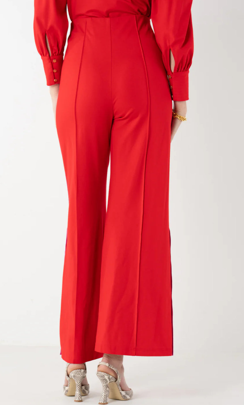 Paisley Pant in High Risk Red