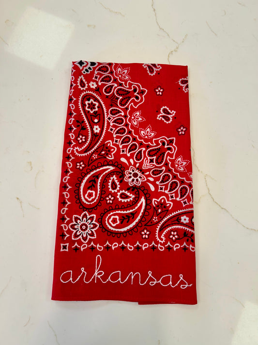 Red Arkansas Bandana